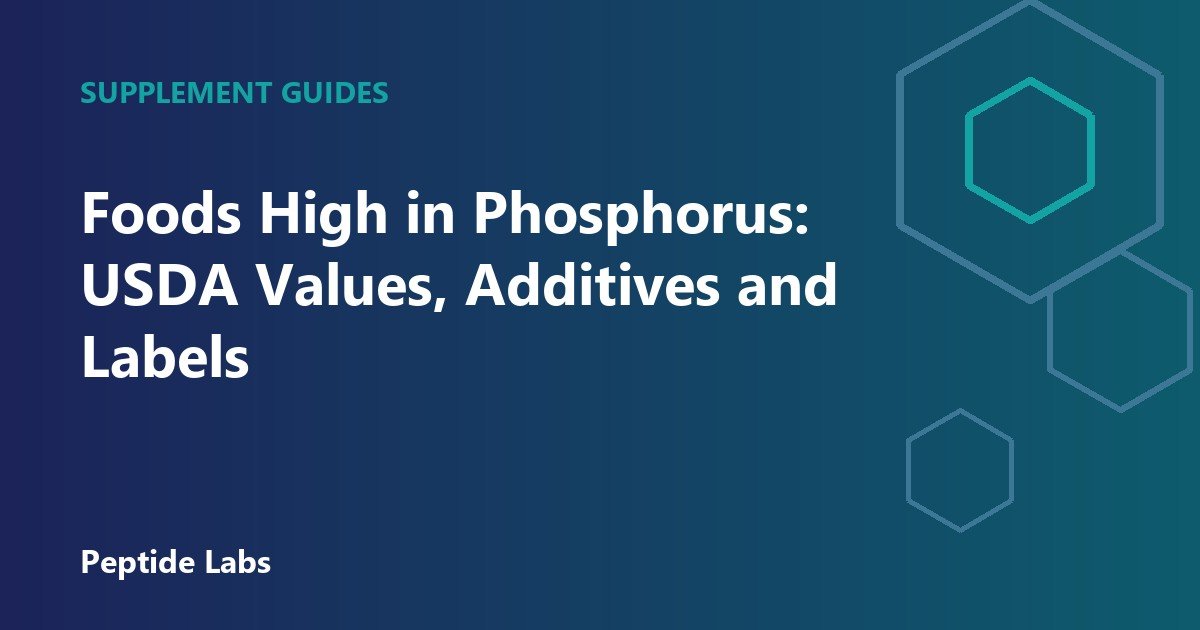 Foods High in Phosphorus: USDA Values, Additives and Labels