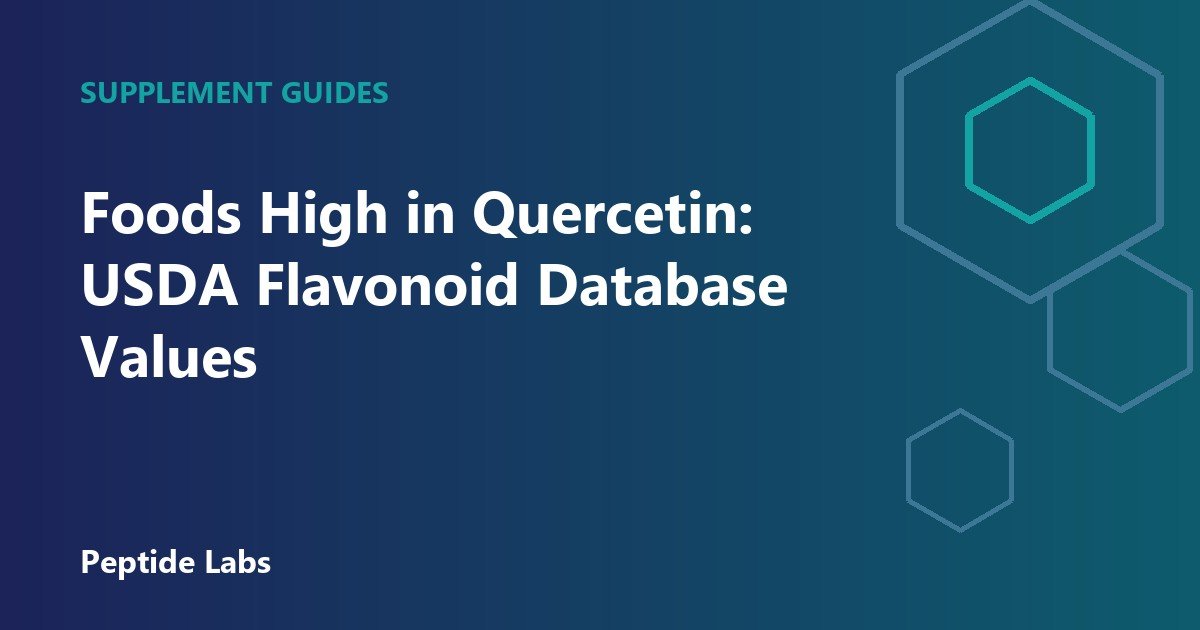 Foods High in Quercetin: USDA Flavonoid Database Values
