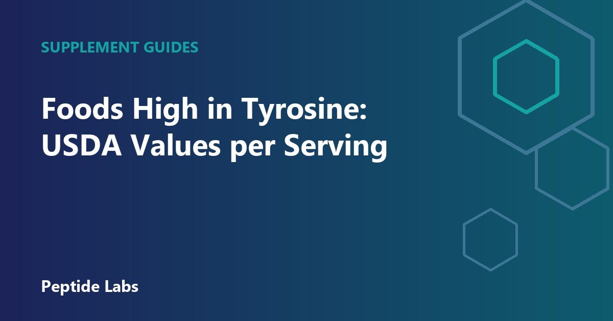 Foods High in Tyrosine: USDA Values per Serving