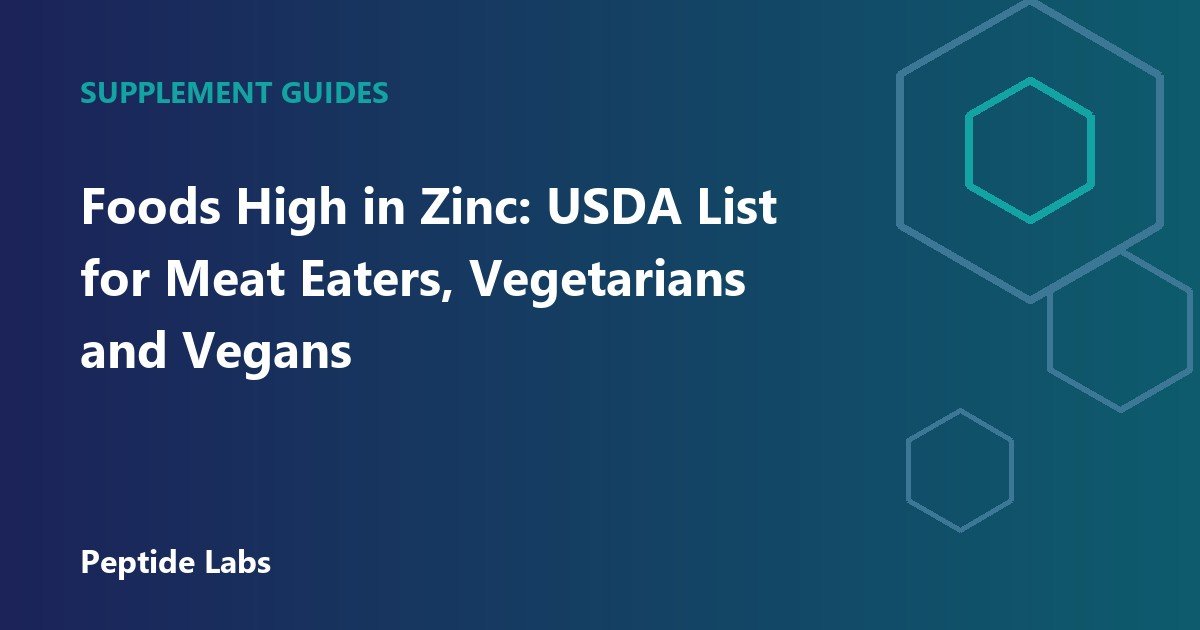 Foods High in Zinc: USDA List for Meat Eaters, Vegetarians and Vegans