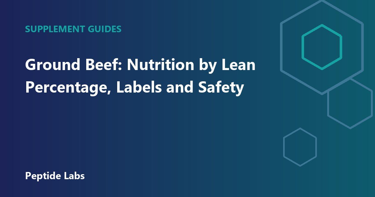 Ground Beef: Nutrition by Lean Percentage, Labels and Safety