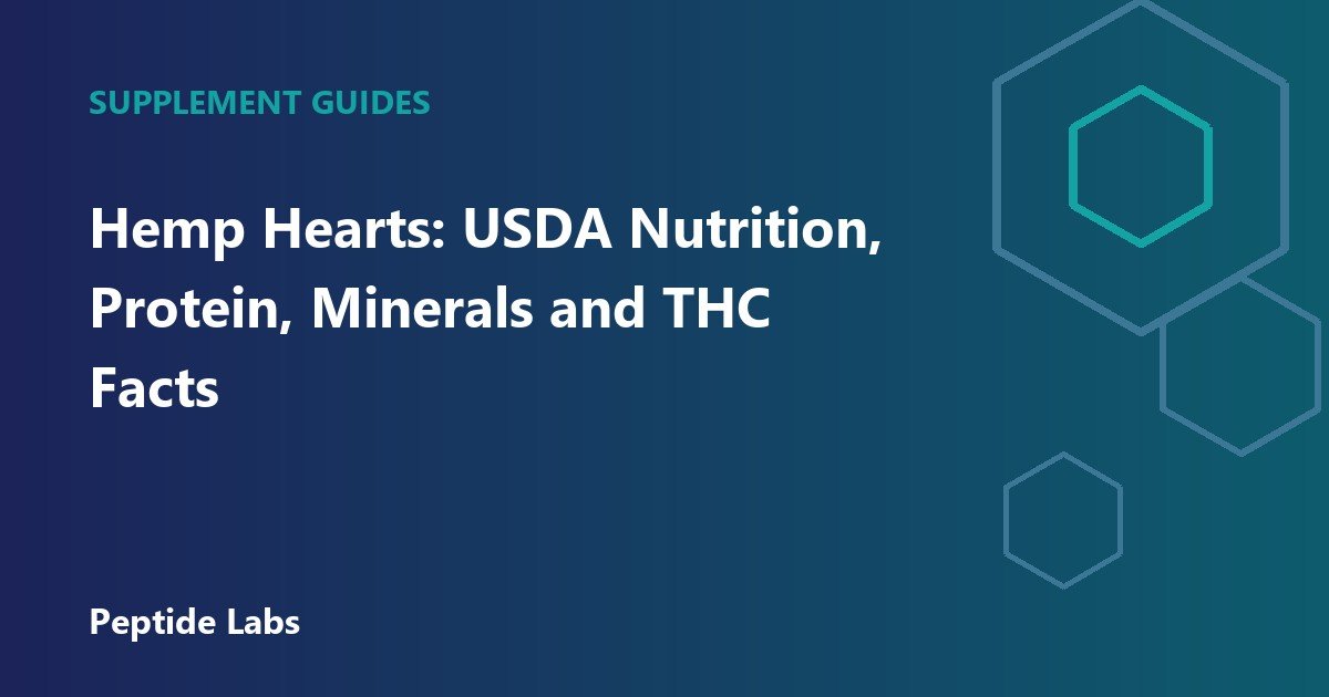 Hemp Hearts: USDA Nutrition, Protein, Minerals and THC Facts
