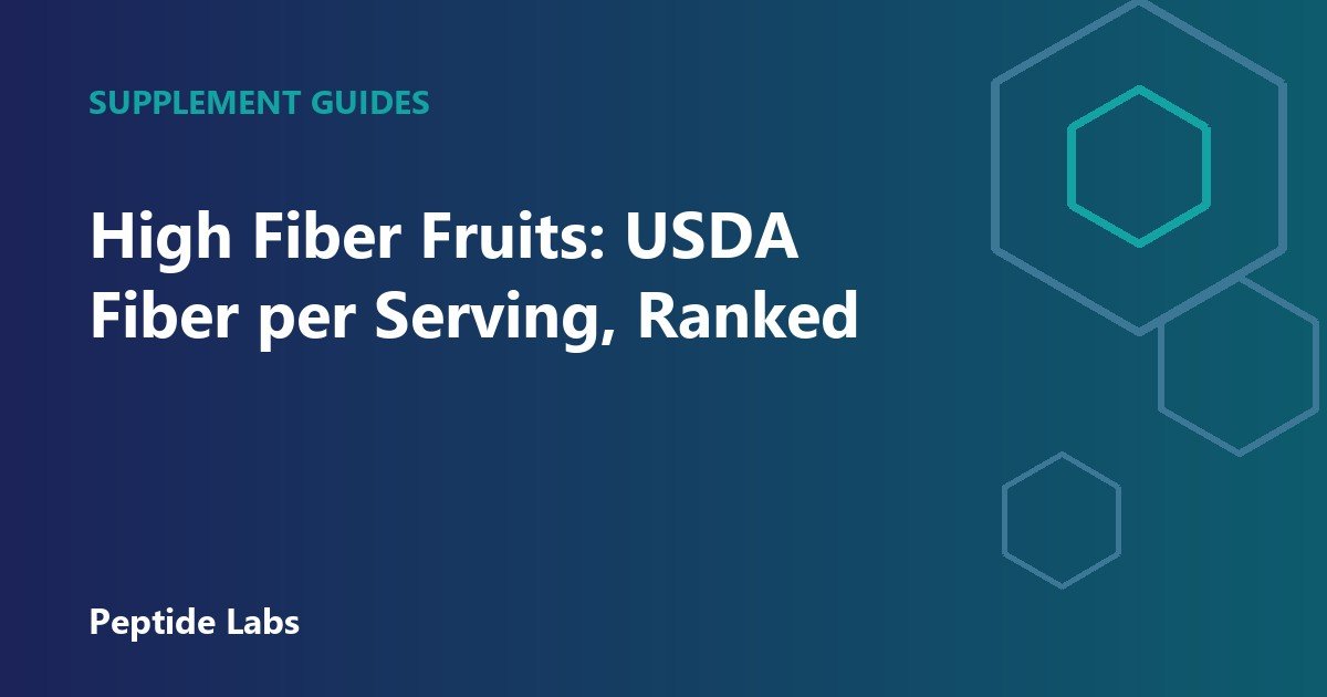 High Fiber Fruits: USDA Fiber per Serving, Ranked