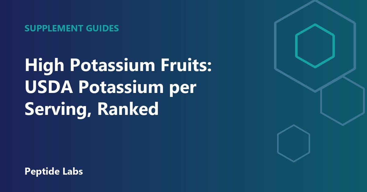 High Potassium Fruits: USDA Potassium per Serving, Ranked