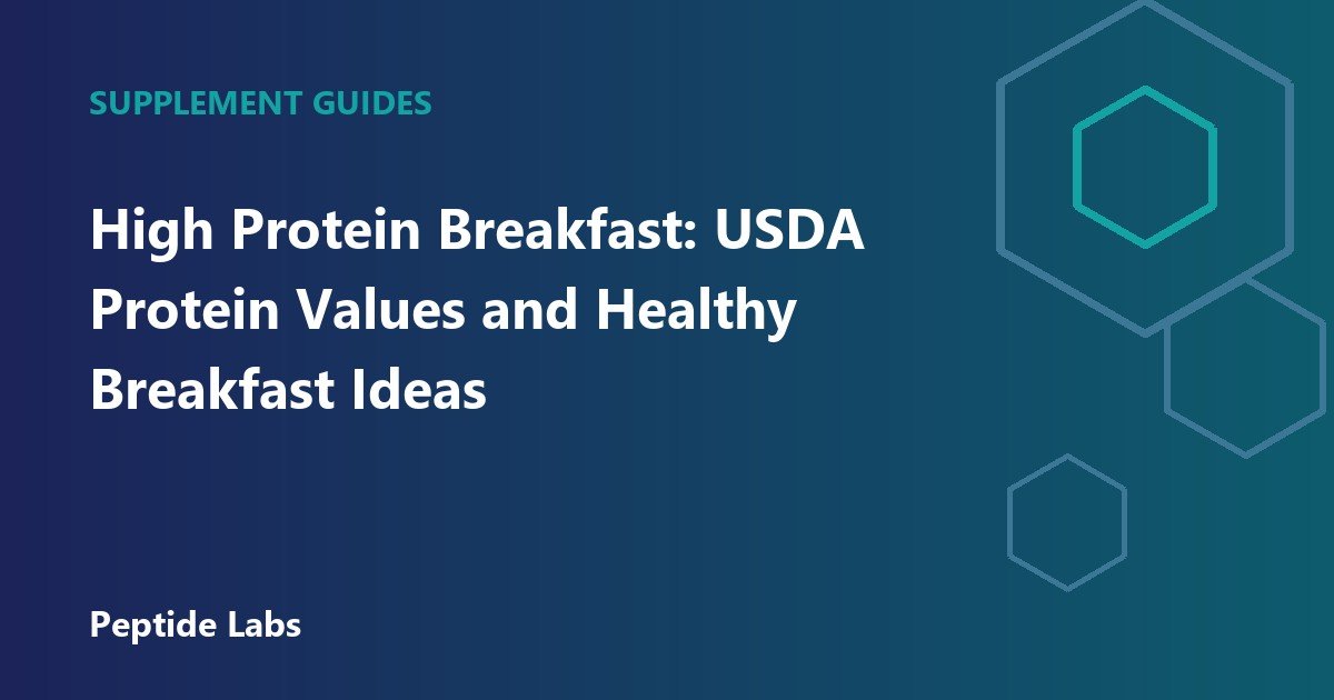 High Protein Breakfast: USDA Protein Values and Healthy Breakfast Ideas