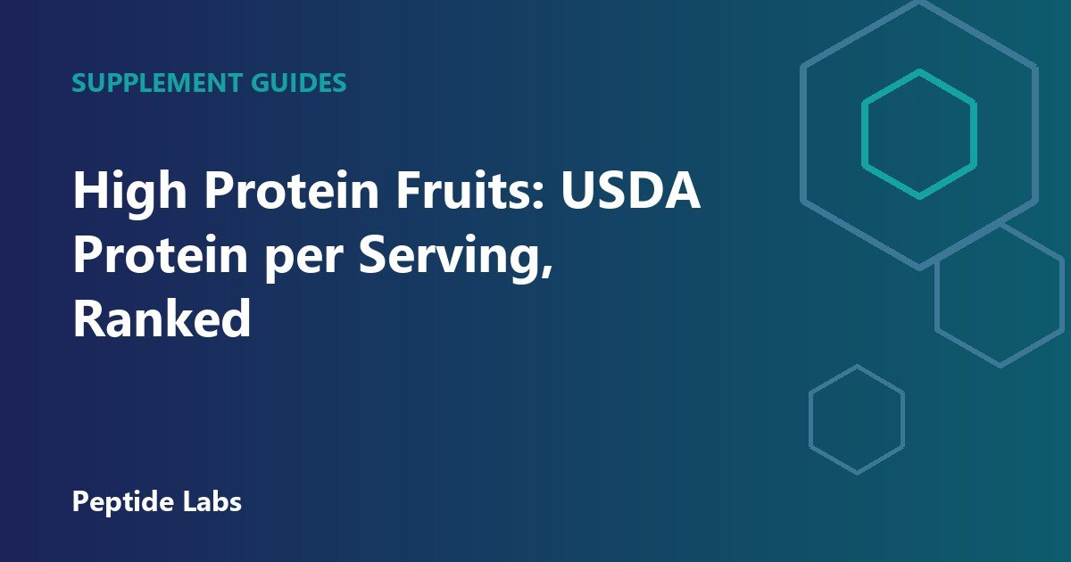 High Protein Fruits: USDA Protein per Serving, Ranked