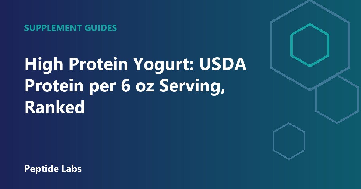 High Protein Yogurt: USDA Protein per 6 oz Serving, Ranked