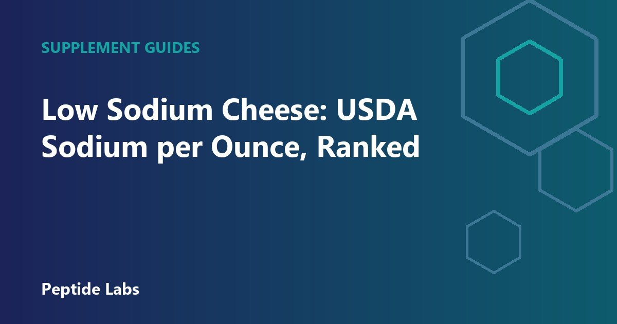 Low Sodium Cheese: USDA Sodium per Ounce, Ranked