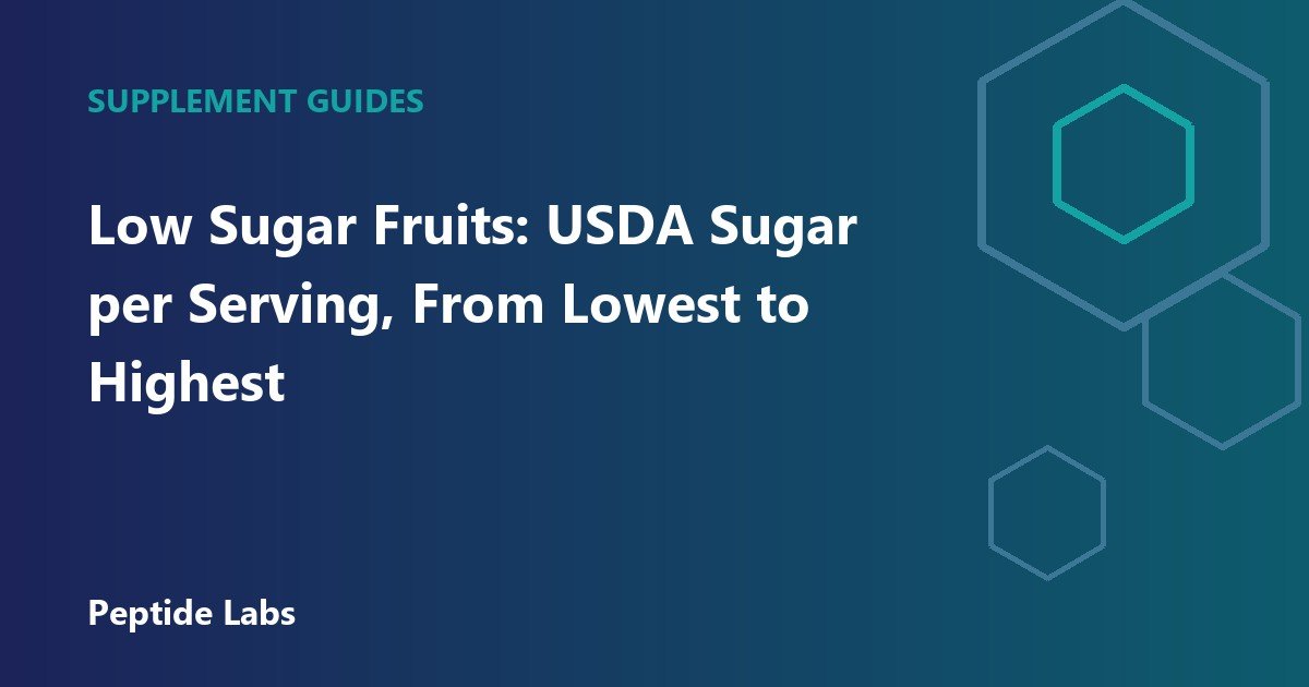Low Sugar Fruits: USDA Sugar per Serving, From Lowest to Highest