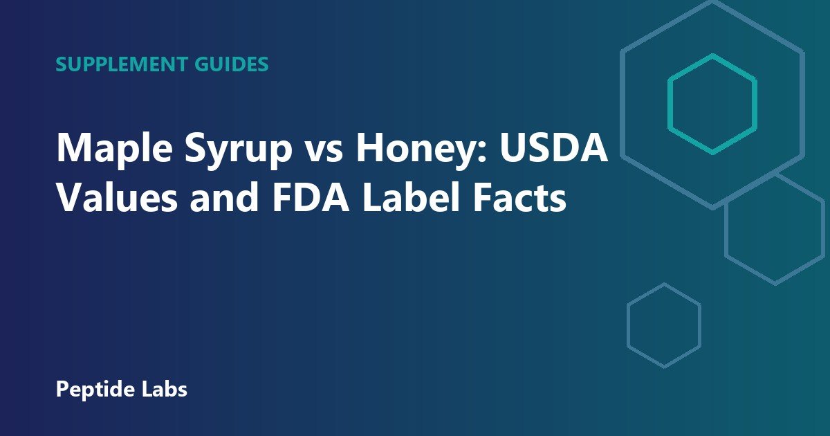 Maple Syrup vs Honey: USDA Values and FDA Label Facts