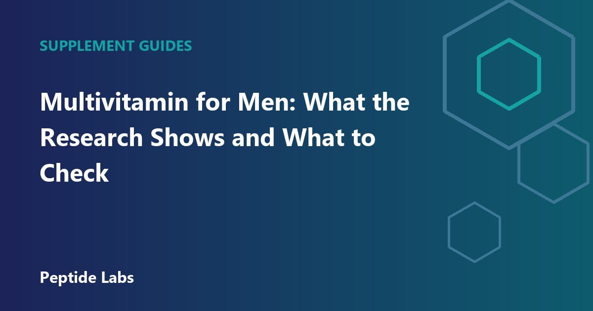 Multivitamin for Men: What the Research Shows and What to Check
