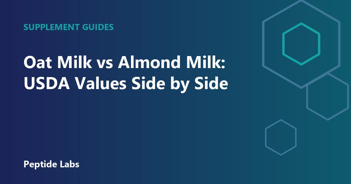 Oat Milk vs Almond Milk: USDA Values Side by Side