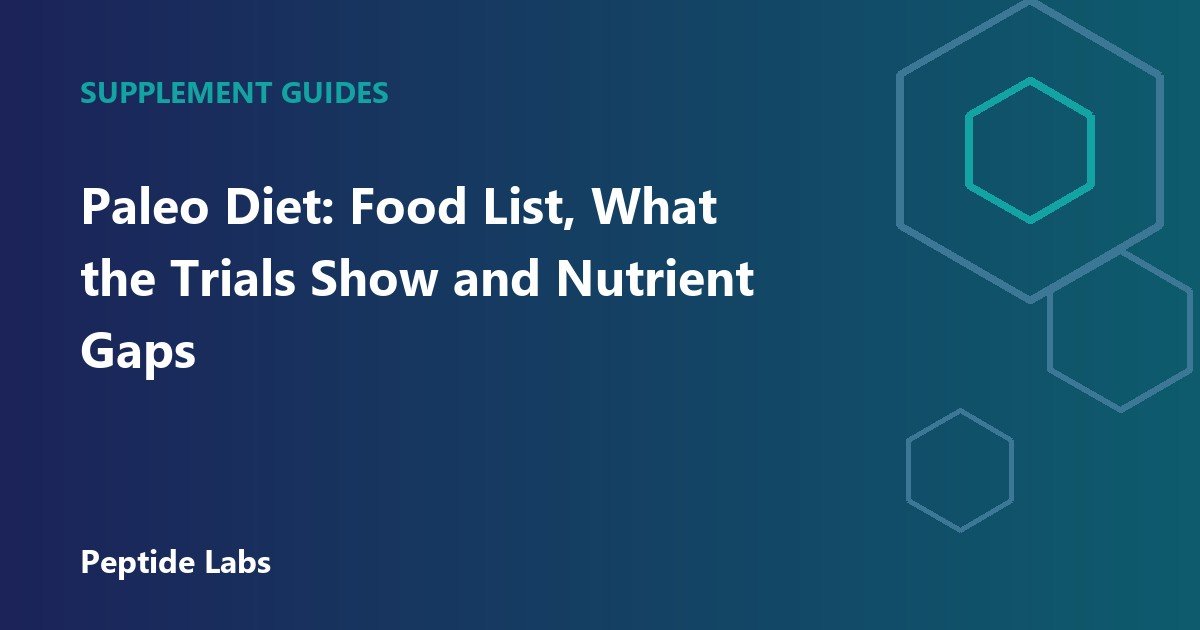 Paleo Diet: Food List, What the Trials Show and Nutrient Gaps