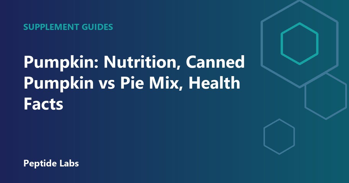Pumpkin: Nutrition, Canned Pumpkin vs Pie Mix, Health Facts