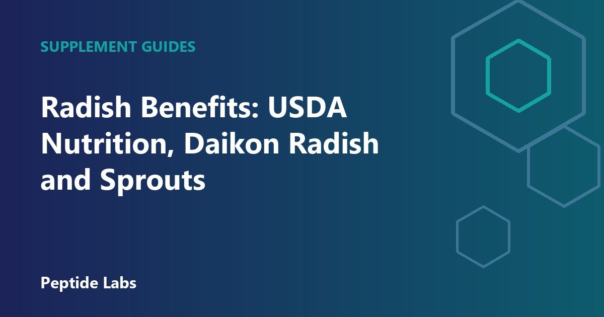 Radish Benefits: USDA Nutrition, Daikon Radish and Sprouts