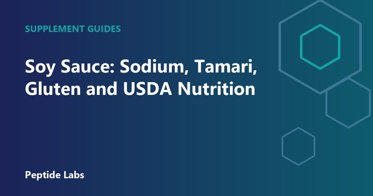 Soy Sauce: Sodium, Tamari, Gluten and USDA Nutrition