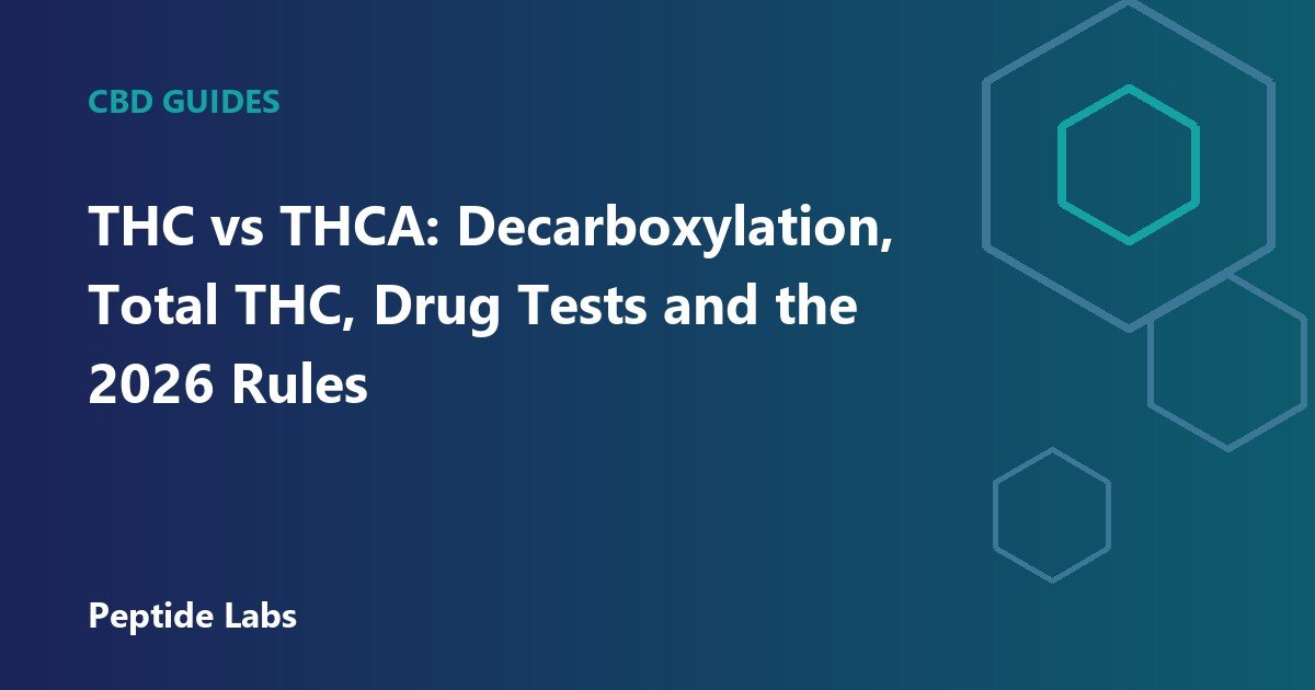 THC vs THCA: Decarboxylation, Total THC, Drug Tests and the 2026 Rules
