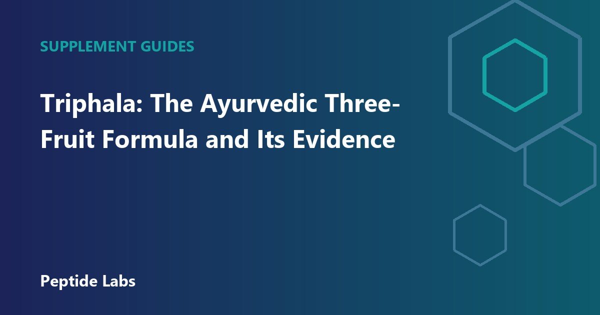 Triphala: The Ayurvedic Three-Fruit Formula and Its Evidence