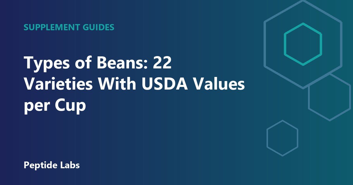 Types of Beans: 22 Varieties With USDA Values per Cup