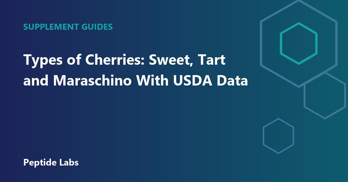 Types of Cherries: Sweet, Tart and Maraschino With USDA Data