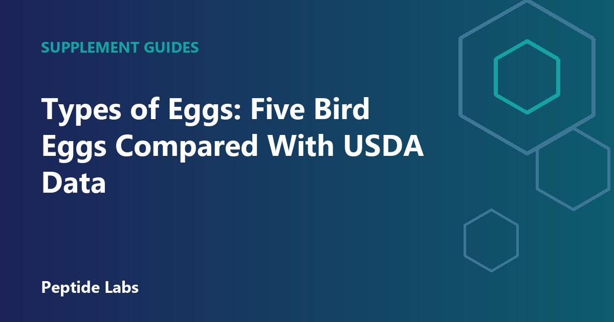 Types of Eggs: Five Bird Eggs Compared With USDA Data