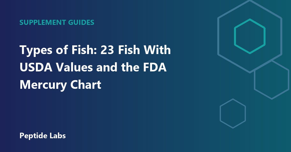 Types of Fish: 23 Fish With USDA Values and the FDA Mercury Chart
