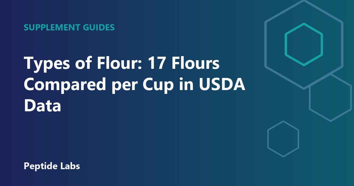 Types of Flour: 17 Flours Compared per Cup in USDA Data