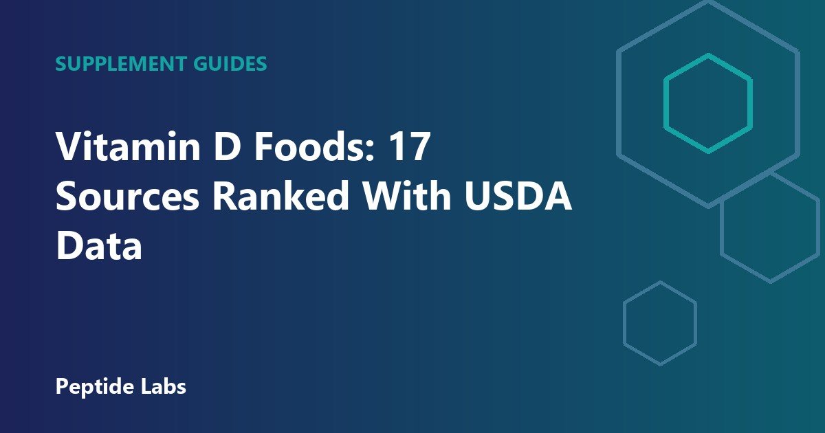 Vitamin D Foods: 17 Sources Ranked With USDA Data