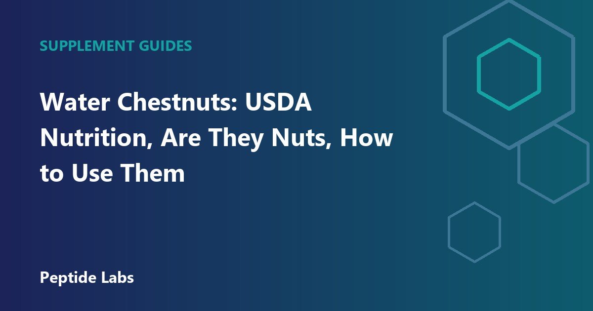Water Chestnuts: USDA Nutrition, Are They Nuts, How to Use Them