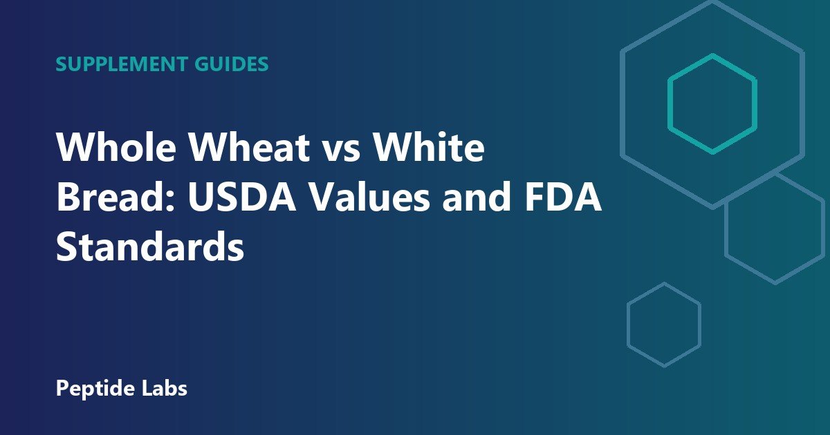 Whole Wheat vs White Bread: USDA Values and FDA Standards