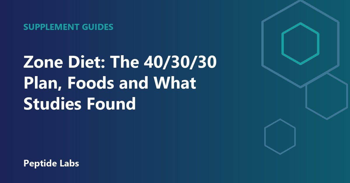 Zone Diet: The 40/30/30 Plan, Foods and What Studies Found